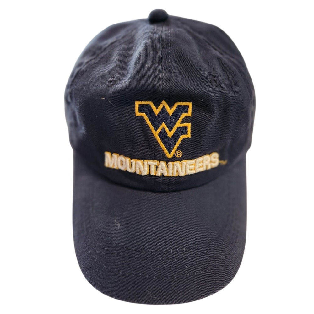 Signatures West‎ Virginia Mountaineers Hat Mens Navy Blue Adjustable Cap